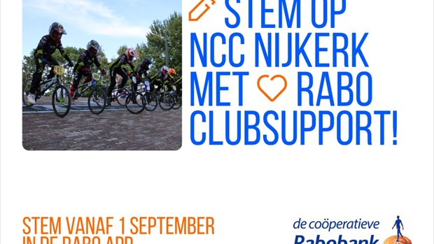 Stem op NCC Nijkerk met de Rabo Clubsupport