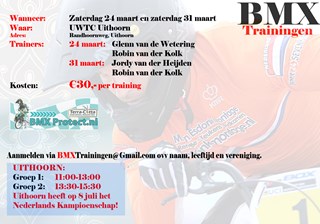 clinic Uithoorn 24 en 31 maartt