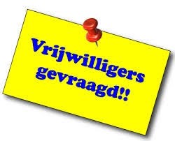 vrijwilligers gezocht