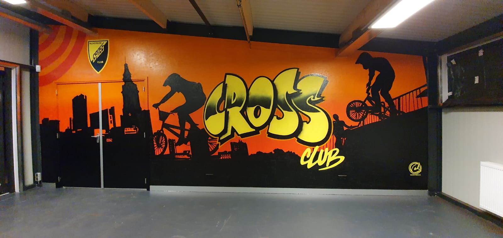 Het clubgebouw nog mooier